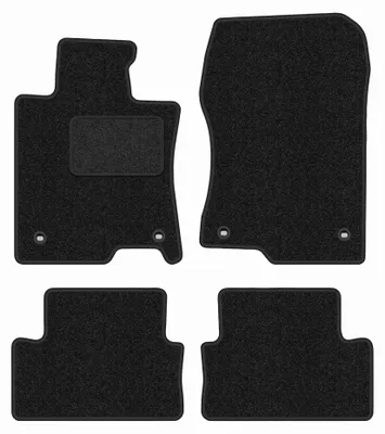 Obrázek produktu pro Velurové autokoberce pro: Honda Accord VIII 2011-2015 (sedan/kombi/Tourer) – sada 4 ks, antracitové, na míru – Wielganizator ANTHRA