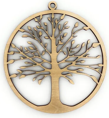 Produktbild von Baum des Lebens Tree of Life Holz Bild 10cm Wanddeko, Wandbild, Modern, Ornament