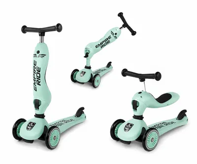 Zdjęcie produktu dla Hulajnoga Dla Dzieci Empire Ride Jeździk 2w1 Scoot Highwaykick Zielona, productTiles.product.images.aiGenerated