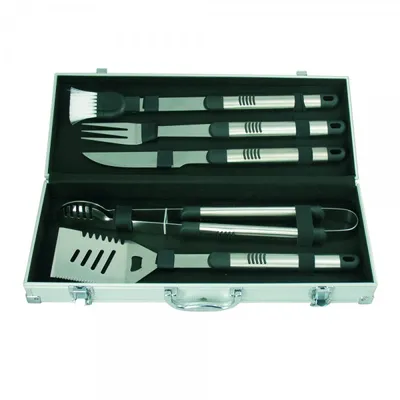 Produktbild von MSV 3700286100582, Barbecue-Set, Schwarz, Edelstahl, Stahl