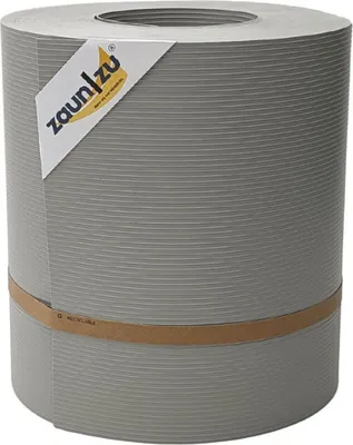 Produktbild von Sichtschutzstreifen zaun|zu RILLE MAXI 26m Rolle Blende für 24cm Gittermatten Steingrau 26m