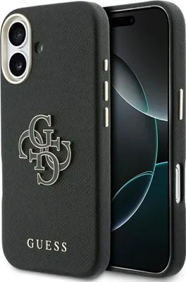 Zdjęcie produktu dla Etui GUESS pasujące do IPHONE 17 GUHCP17S5PS4RGGK (logopoliuretan FW Resin) czarne