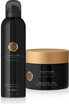 Produktbild von Rituals Velvet Oudh Duschschaum & Body Cream Set