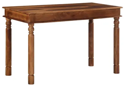 Imagen del producto de Mesa de comedor madera maciza de acacia 120x60x77 cm