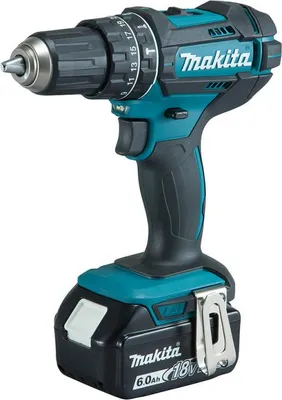 Image de Makita DHP482G1 Perceuse visseuse à percussion 18 V Li-Ion Ø 13 mm + 1x6Ah