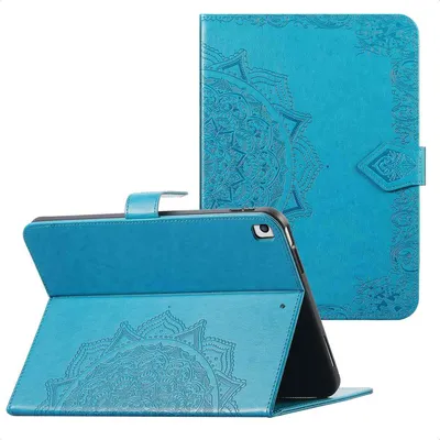 Image de imoshion Bibliothèque Mandala pour Apple iPad 9 (2021) 10.2 pouces / iPad 8 (2020) 10.2 pouces / iPad 7 (2019) 10.2 pouces - Turquoise