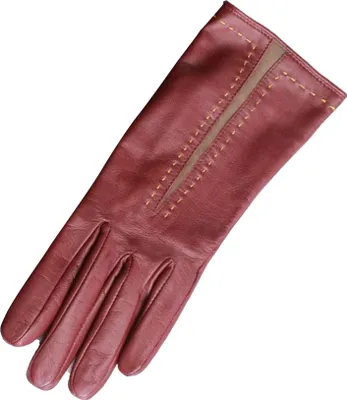 Obrázok produktu pre Eastern Counties Leather Dámske rukavice Sadie s kontrastným panelom EL266 (S) (Taupe/Bull's Blood)