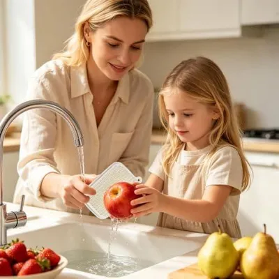 Produktbild von Gemüsebürste Weiche Dichte Borsten rutschfeste Reinigung Küchenhelfer