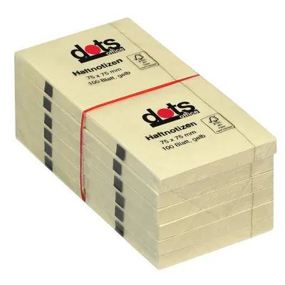 Produktbild von dots Haftnotizen gelb 12 Blöcke