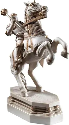 Image de Noble Collection Harry Potter Serre-livres Échecs magiques Cavalier blanc 20 cm
