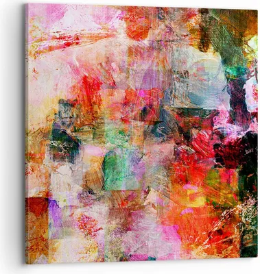 Produktbild von Bild auf Leinwand - Leinwandbild - Abstraktion modern - 70x70cm - Wand Bild - Wanddeko - Wandbilder - Leinwanddruck - Bilder - Kunstdruck - Wanddekoration - Leinwand bilder - Wandkunst - AC70x70-3545