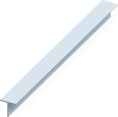 Produktbild von Vormann Alu T-Profil 15x15x1,5 silber elox. 1000 mm lang