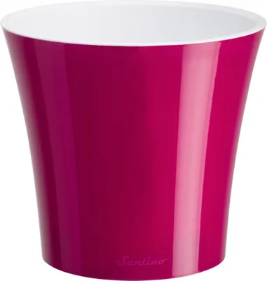 Zdjęcie produktu dla Osłona na doniczkę ARTE samopodlewająca plastikowa błyszcząca d20cm 3,5l