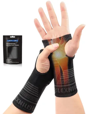Produktbild von Handgelenkbandagen 2er-Set, für Sport und Fitness, für links und rechts, Verletzungsunterstützung