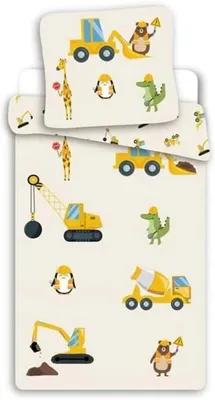 Productafbeelding van Babybeddengoed van 100% katoen, dekbedovertrek 100 x 135 cm met kussensloop 40 x 60 cm
