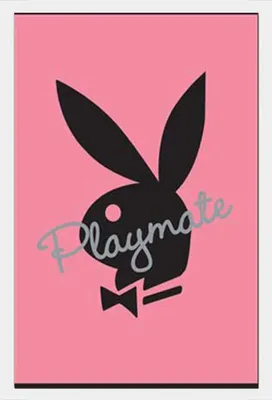 Immagine prodotto di Playboy - Poster - Playmate Bunny + cornice rimovibile, Shinsuke® Maxi MDF bianco, disco acrilico