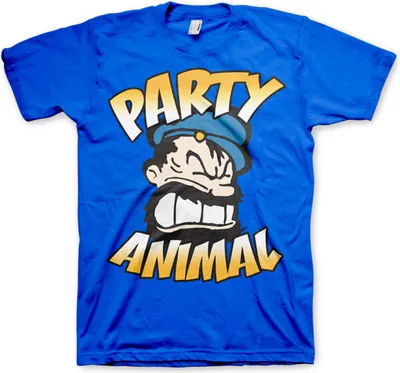 Produktbild von Brutos - Party Animal T-Shirt - Large - Blue