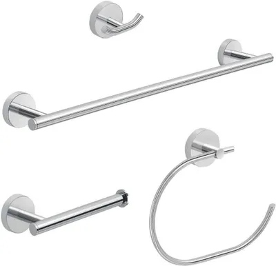 Produktbild von Badaccessoires Set, verchromt, 4 teilig, aus Edelstahl | Violetta