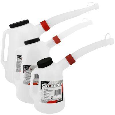 Produktbild von Ölkannen Set 1 | 3 | 5 Liter Behälter mit flexiblen Ausgießer YT-06980 - 06985