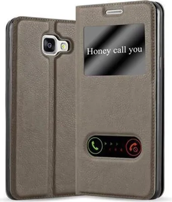 Produktbild von Cadorabo Schutzhülle für Samsung Galaxy A5 2016 Hülle in Braun Handyhülle Book Case Cover Etui