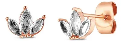 Immagine prodotto di Bellissimi orecchini placcati oro con zirconi Krystel Rose Gold