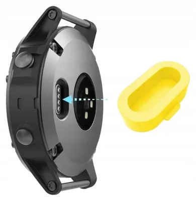 Produktbild von RZAKcesoria Ladeanschluss-Schutzkappe Gelb Garmin Forerunner