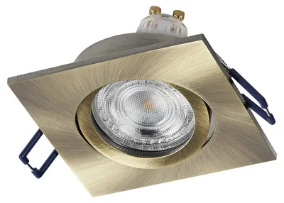 Obrázek produktu pro OSRAM 4058075853638 Sada bodových LED zářivek pro vestavbu, čtvercové, ohebné, mosazné