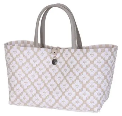 Produktbild von Handed By Handtasche Mini Motif Bag Pale Grey / White