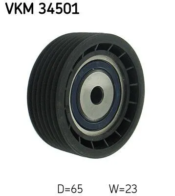 Produktbild von SKF VKM 34501 Umlenkrolle Keilrippenriemen für SAAB 9-5 Kombi (YS3E) 9-5 (YS3E) 9-3 Cabriolet (YS3D) 9-3 (YS3D) 900 II Cabriolet