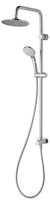 Duschsystem mit Regenbrause 200 mm, Handbrause, 3 Funktionen, Chrom