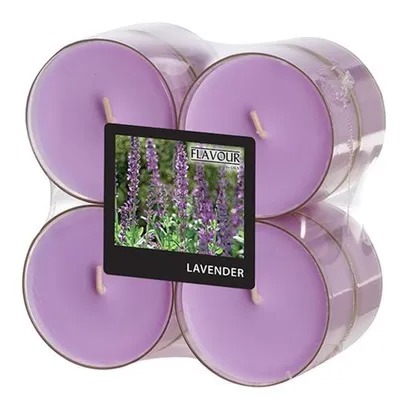 Produktbild von 8 "Flavour by GALA" Maxi Duftlichte Ø 59 mm · 24 mm violett - Lavender in Polycarbonathülle