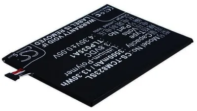 Produktbild von Akku für Alcatel TLP035AJ Li-Pol 3,8 Volt 3500 mAh schwarz