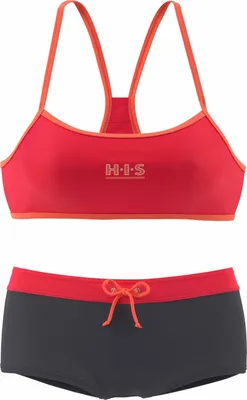Produktbild von H.I.S. Bustier-Bikini grau-orange Größe 42