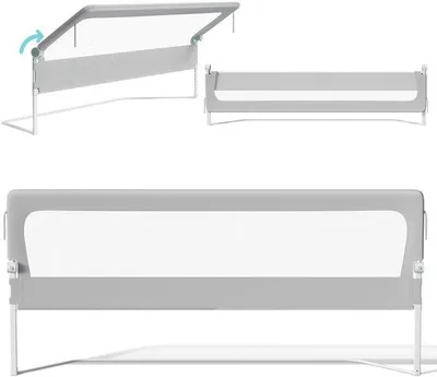 Immagine prodotto di Lettino da 200 cm - Pieghevole - 180° - Ripiegabile - Regolabile - Con rete di sicurezza - Per bambini piccoli