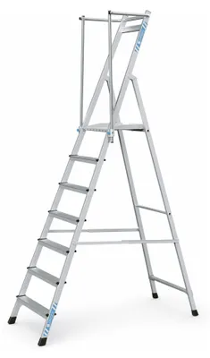 Produktbild von Zarges Plattformleiter ZAP Neo S mit klappbarem Handlauf 7 Stufen