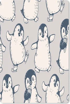 Produktbild von MuchoWow® Mauspad Mousepad Muster - Pinguin - Eis 18x27 cm - Mousepads - Maus Mat - Pad - Mausunterlage