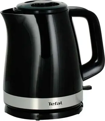 Zdjęcie produktu dla Tefal TEFAL Kettle | KO150F30 Delfini Vision | Electric | 2400 W | 1.5 L | Plastic | 360° rotational base | Black/Stainless steel
