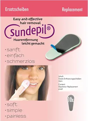 Produktbild von Sundepil Ersatzpads - kleine Depilationspads 10 Stück