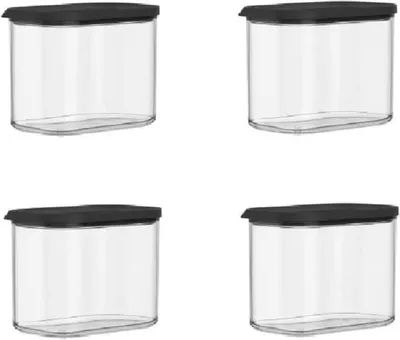 Produktbild von MEPAL | Vorratsdosen Set – 4-teilig | auslaufsicher & spülmaschinengeeignet | ideal für trockene Lebensmittel | Black Edition | Fassungsvermögen: 1000 ml