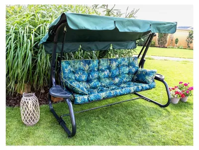 Produktbild von Sitzkissen für Gartenbank und Schaukel - 180 cm - Grüne Wiese