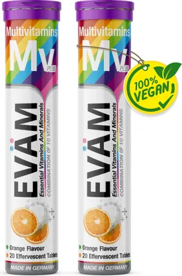 Produktbild von Multivitamin Brausetabletten, Kombination aus 10 Vitaminen 2