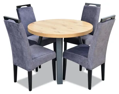 Produktbild von Esstisch 4 x Stühle Esszimmer Set Essgruppe Moderne Stuhle Tisch Tische 5tlg.