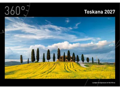 Produktbild von Wandkalender Toskana 2027 – Jahreskalender mit Fotografien von Robert Haasmann, 50 x 35 cm