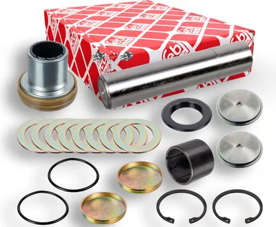 Produktbild von FEBI BILSTEIN Reparatursatz Achsschenkelbolzen 172052 Vorne Links Vorne Rechts für MAN TGM 3mm 200mm 64mm NBR (Nitril-Butadien-Kautschuk) 52mm 43mm