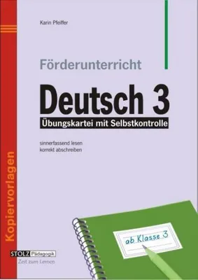 Produktbild von Förderunterricht Deutsch 3. Schuljahr