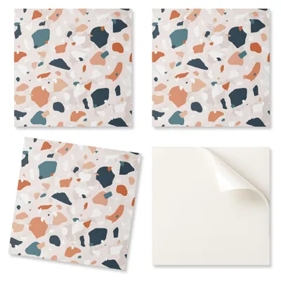 Productafbeelding van Verpakking met zelfklevende PVC-tegels, abstract steenmotief, 20 x 20 x 20 cm