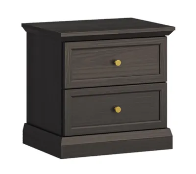 Produktbild von AX LIVING Nachttisch Kommode Levantos SN – 52 cm, Schwarz Grafit