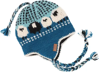 Produktbild von Wollmütze mit Ohrenklappen, Norwegermütze, Wintermütze Sheep - Blau, Uni, Wolle, Mützen