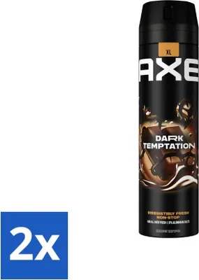 Produktbild von AXE - Deodorant Spray - Dark Temptation - Schokoladenduft - Verführerisch frisch - 200 ml - Vorteilspack - 2 Stücke