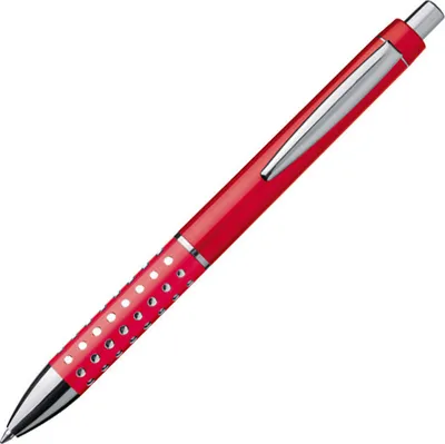 Produktbild von 10 Kugelschreiber / "Glitzer" / Farbe: rot